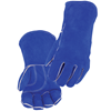 Split Cowhide Stick Glove with Palm Guard, Blue